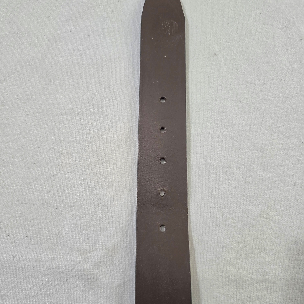 Timberland Dark Brown Genuine Leather Belt Roller Buckle Wide Keeper Size 36 - Picture 11 of 16